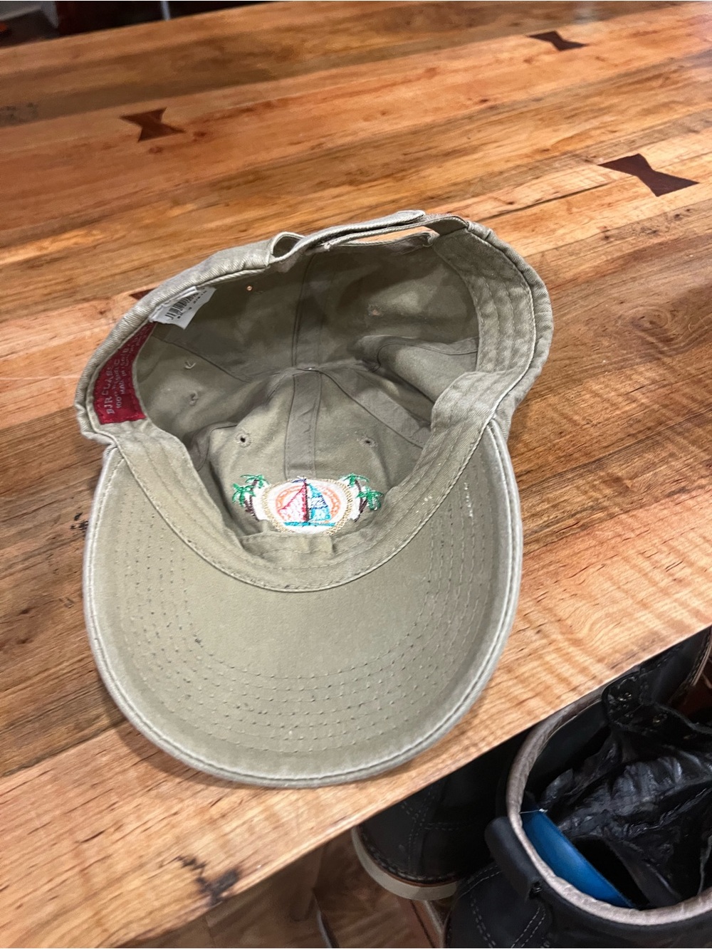 Georgia Embroidered Khaki Baseball Cap - Picture 6 of 14